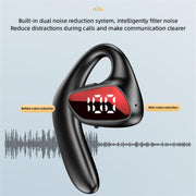 M-K8 Bluetooth Headset Ear Hanging Business Model Air Conduction Earphone(Blue)