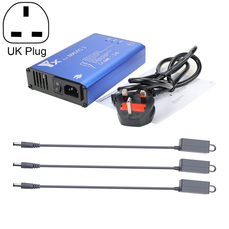 for DJI Mavic 3 YX 1 to 5 Charger With Switch(UK Plug) - Charger by PMC TechLife | Online Shopping South Africa | PMC TechLife