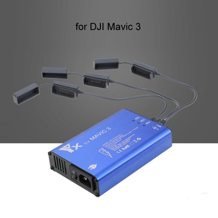 for DJI Mavic 3 YX 1 to 5 Charger With Switch(UK Plug) - Charger by PMC TechLife | Online Shopping South Africa | PMC TechLife