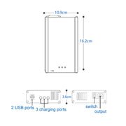 for DJI Mavic 3 YX 1 to 5 Charger With Switch(UK Plug)