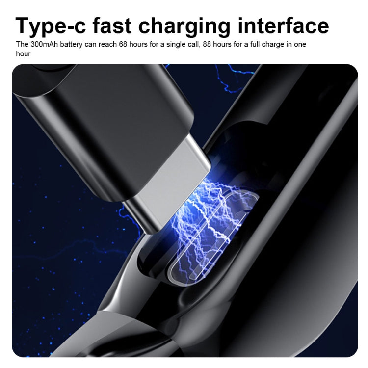 V19 Bone Conduction Digital Display Stereo Hanging Ear Sports Bluetooth Headset(Pink) - Bluetooth Earphone by PMC TechLife | Online Shopping South Africa | PMC TechLife