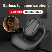 YJ77 Bluetooth 5.2 Ear-mounted OWS Bone Conduction Headset(Left Ear Black)