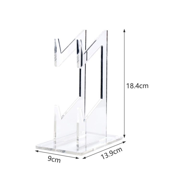 For PS4/ PS5/PS3 Acrylic Double Layer Game Handle Storage Bracket (Transparent) - Holder by PMC TechLife | Online Shopping South Africa | PMC TechLife