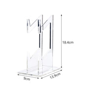 For PS4/ PS5/PS3 Acrylic Double Layer Game Handle Storage Bracket (Transparent)