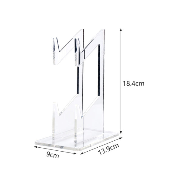 For PS4/ PS5/PS3 Acrylic Double Layer Game Handle Storage Bracket (Transparent)