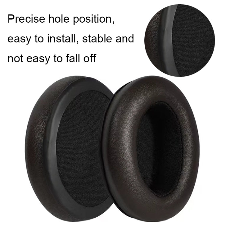 For Sennheiser Momentum 1pair Soft Comfortable Headset Sponge Cover, Color: Black Protein
