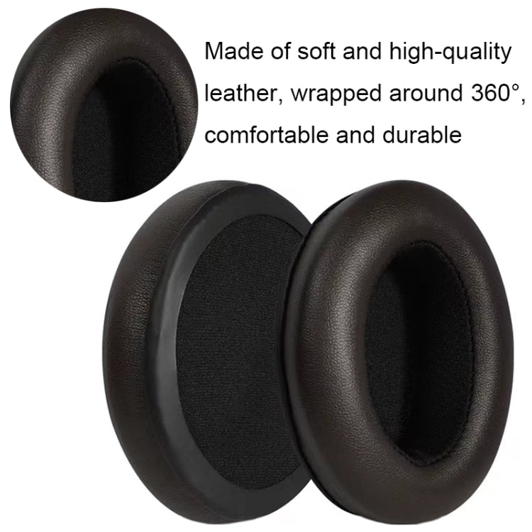 For Sennheiser Momentum 1pair Soft Comfortable Headset Sponge Cover, Color: Black Protein