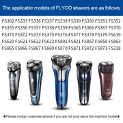 6pcs Electric Shaver USB Charging Cable for FLYCO Razor FS372 FS373 FS871 FS375 FS339 FS378 FS376 FS867, Color: Shiny Shell
