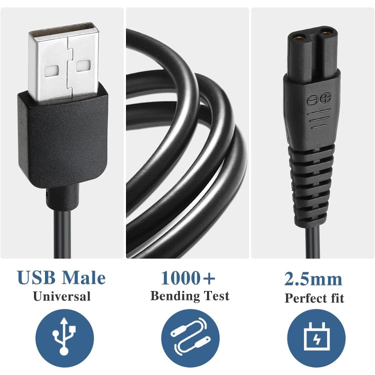 For Xiaomi Mijia MJTXD01SKS Electric Shaver USB Charging Cable Power ,Spce:  6pcs USB Cable