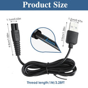 For Xiaomi Mijia MJTXD01SKS Electric Shaver USB Charging Cable Power ,Spce:  2pcs Cable+CN Plug
