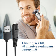 For Xiaomi Mijia MJTXD01SKS Electric Shaver USB Charging Cable Power ,Spce:  2pcs Cable+CN Plug