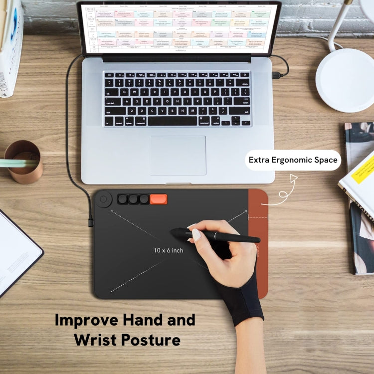 VEIKK VO1060 Digital Drawing Board Handwriting Board With Passive Wireless Pen - free shipping - PMC TechLife - Order now!