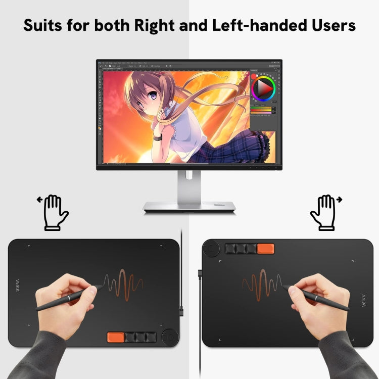 VEIKK VO1060 Digital Drawing Board Handwriting Board With Passive Wireless Pen - free shipping - PMC TechLife - Order now!