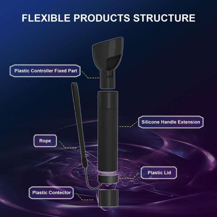 For Meta Quest Pro VR Glasses Golf Game Light Pole Handle Extended Rod(Black) - VR Accessories by PMC TechLife | Online Shopping South Africa | PMC TechLife