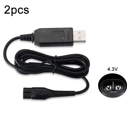 2pcs A00390 4.3V USB Charger Power Cord for PHILIPS Shaver RQ310 S510 YQ300 S100 - free shipping - PMC Jewellery - Order now!
