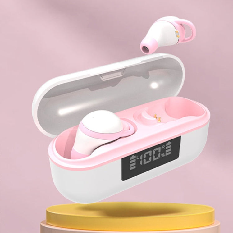 X999 Mini Wireless Noise Reduction With Digital Display Charging Bin Bluetooth Earphone(Pink) - Bluetooth Earphone by PMC TechLife | Online Shopping South Africa | PMC TechLife