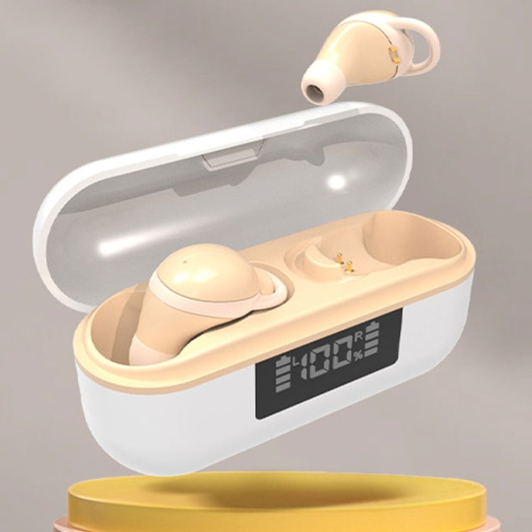 X999 Mini Wireless Noise Reduction With Digital Display Charging Bin Bluetooth Earphone(Skin Color) - Bluetooth Earphone by PMC TechLife | Online Shopping South Africa | PMC TechLife