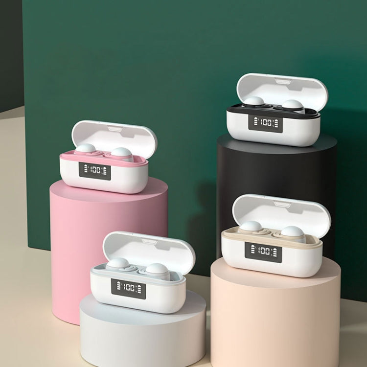 X999 Mini Wireless Noise Reduction With Digital Display Charging Bin Bluetooth Earphone(White)