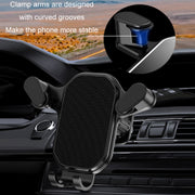 Car Air Outlet Upside-down Hook Strong Mobile Phone Holder(High-grade Black)