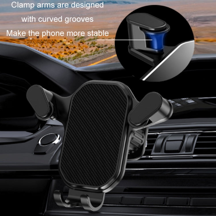 Car Air Outlet Upside-down Hook Strong Mobile Phone Holder(High-grade Black)