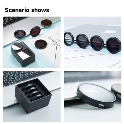 For DJI OSMO Action 3 / 4 TELESIN ND CPL Filter Set Aluminium Alloy Frame Lens(CPL+ND8/16/32 Set) - free shipping - PMC Jewellery - Order now!
