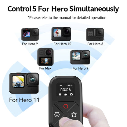 TELESIN T10 80m Bluetooth Remote Control  For GoPro Hero11 Black / HERO10 Black / HERO9 Black / HERO8 Black /Max -  by PMC Jewellery | Online Shopping South Africa | PMC Jewellery | Buy Now Pay Later Mobicred