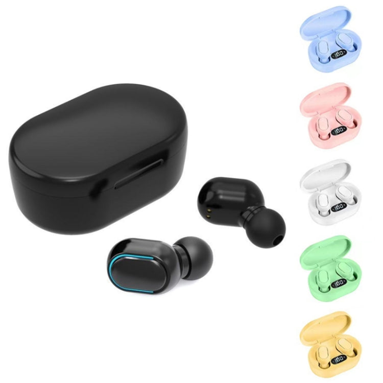 E7s Digital Sports Water-resistant TWS Bluetooth 5.0 In-Ear Headphones(Yellow)