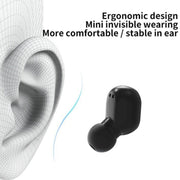 E7s Digital Sports Water-resistant TWS Bluetooth 5.0 In-Ear Headphones(White)