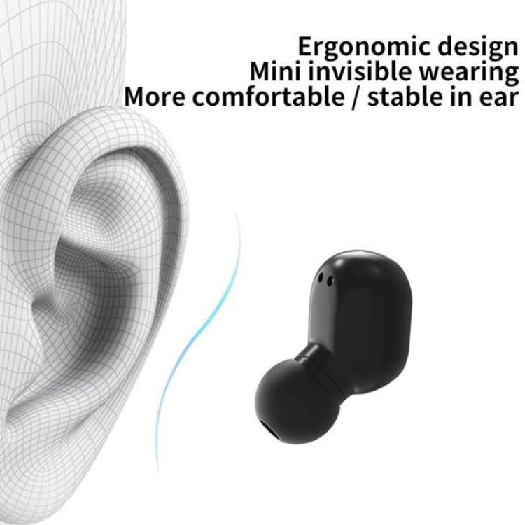 E7s Digital Sports Water-resistant TWS Bluetooth 5.0 In-Ear Headphones(White)