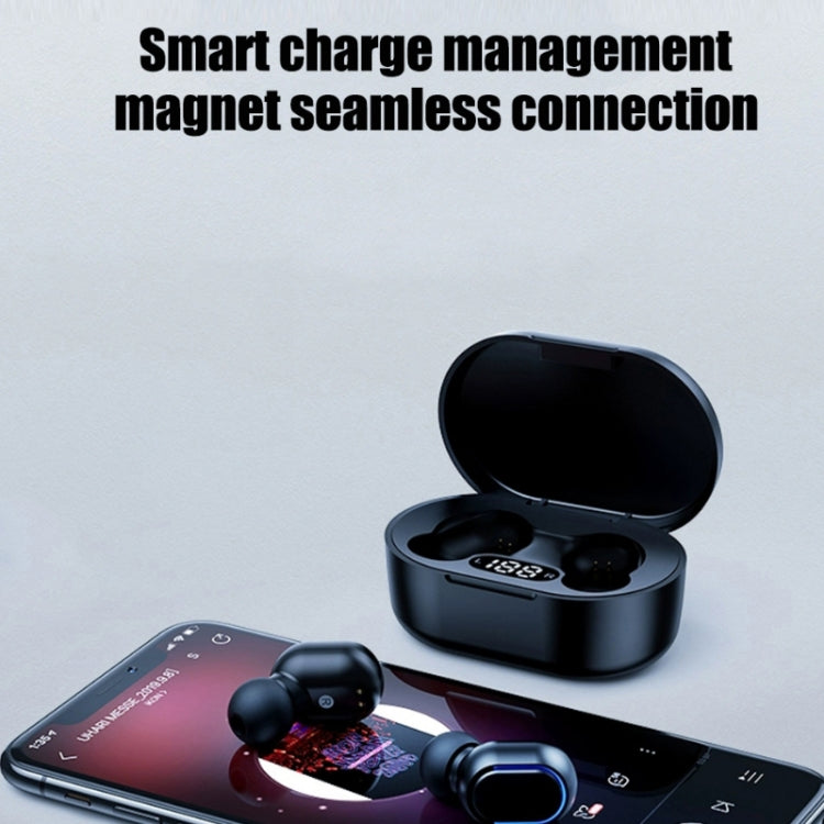 E7s Digital Sports Water-resistant TWS Bluetooth 5.0 In-Ear Headphones(White)