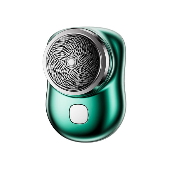 Electric Mini Shaver USB Rechargeable Water-resistant Portable Razor(Green)