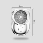 Electric Mini Shaver USB Rechargeable Water-resistant Portable Razor(Green)