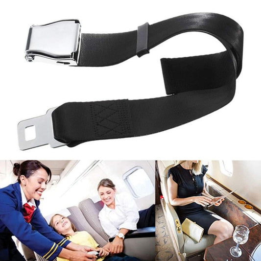 Two Point Aircraft Buckle Adjustable Seat Belt Extended Band(Black) - free shipping - PMC Jewellery - Order now!