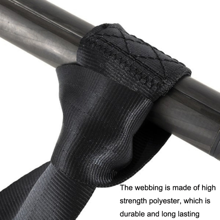 2pcs B7 Free Installation Motorcycle / Stretcher / Electric Wheelchair Seat Belt(Black)