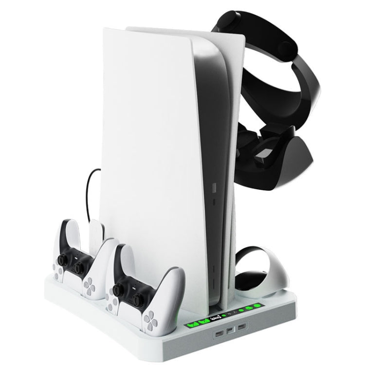 For PS5 ipaly Host Multifunctional Cooling Base VR2 Handle Charging Stand Disc Storage Rack(White) - free shipping - PMC Jewellery - Order now!