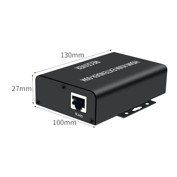 BW-HKE60A HDMI 60m KVM With USB Extender Support POE Single-End Power Supply With US Plug(Black)