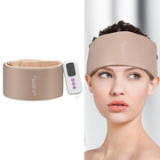 JKQ-121 Head Massager Multifunctional Hot Compress Headache Sleep Aid Head Therapy Instrument(Camel)
