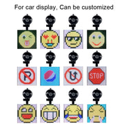 P4-32x32 RGB Full Color Emoji Picture LED Car Display Wireless Transmission Wifi Custom