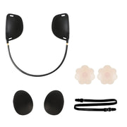 XD00001 Molding Silicone Nipple Sticker Frontless Bra Adjustable Anti-sag Push-up Bra Kit(U-type Black)