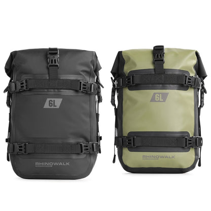 Rhinowalk MT2206 6L Waterproof Motorcycle Bumper Bag Outdoor Riding Bag(Black) - free shipping - PMC Jewellery - Order now!