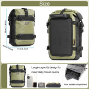 Rhinowalk MT2206 6L Water-resistant Motorcycle Bumper Bag Outdoor Riding Bag(Black)