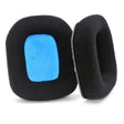 For Logitech Astro A20 2pcs Fleece Memory Foam Headphone Covers Earmuffs(Black Blue Net) - Earmuff & Pad by PMC TechLife | Online Shopping South Africa | PMC TechLife