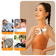 TS201 Square Muscle Relaxation Wireless Fascia Gun Mini Adjustable Portable Massager(White)