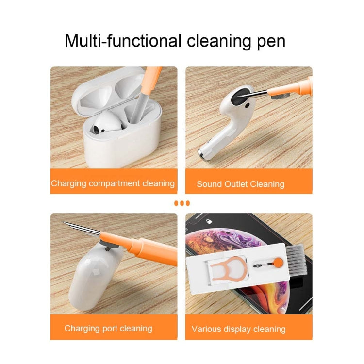 Q11 11-in-1 Multifunctional Bluetooth Headset Cleaning Pen Computer Keyboard Cleaning Kit(Orange Red) - Other Accessories by PMC TechLife | Online Shopping South Africa | PMC TechLife