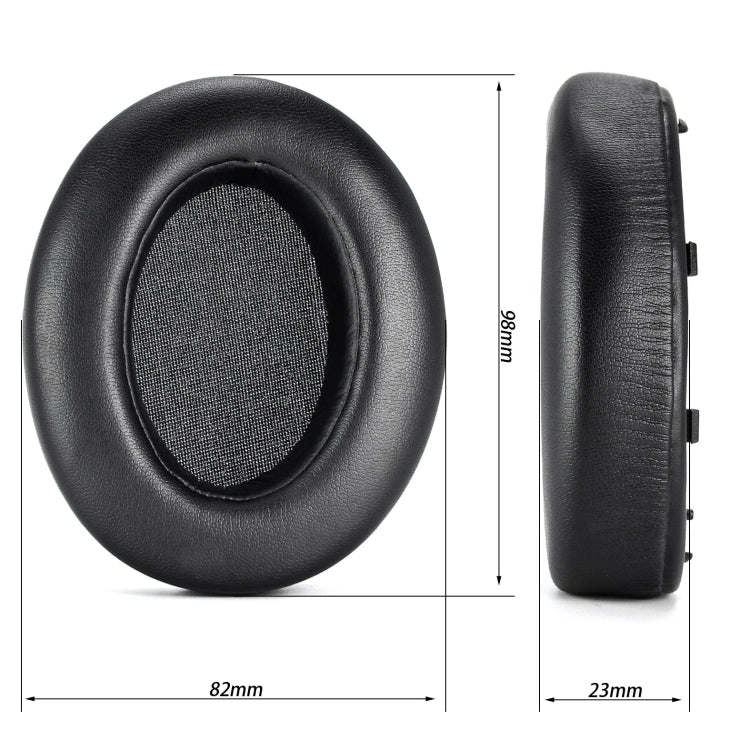 For Sony WH-XB910N XB910N 2pcs Headset Earmuffs Sponge Cover(Black)