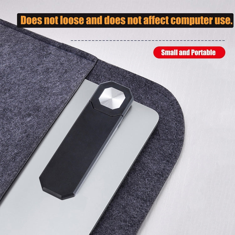 Laptop Telescopic Magnetic Phone Holder Expansion Phone Stand Car Screen Side Phone Mount(White)