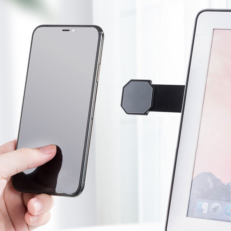 Laptop Telescopic Magnetic Phone Holder Expansion Phone Stand Car Screen Side Phone Mount(White)