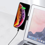 Laptop Telescopic Magnetic Phone Holder Expansion Phone Stand Car Screen Side Phone Mount(Deep Gray)