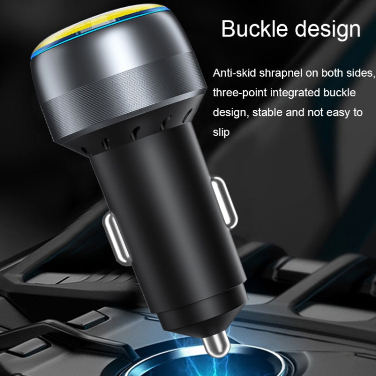 IBD355-1UC USB+Type-C/USB-C Dual Ports Mobile Phone Car Charger(QC3.0 18W+ PD 30W)