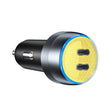IBD355-2C PD20W+PD20W Smart Car Mobile Phone Charger(Yellow) - Car Charger by PMC TechLife | Online Shopping South Africa | PMC TechLife